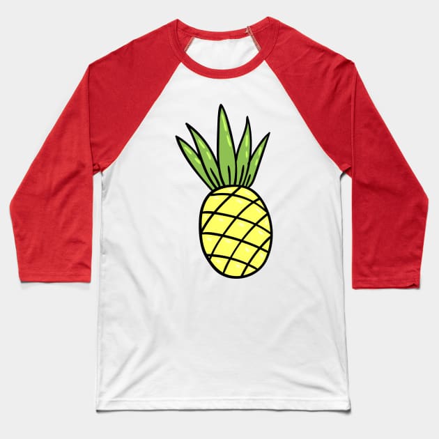 Pineapple Baseball T-Shirt by WordFandom